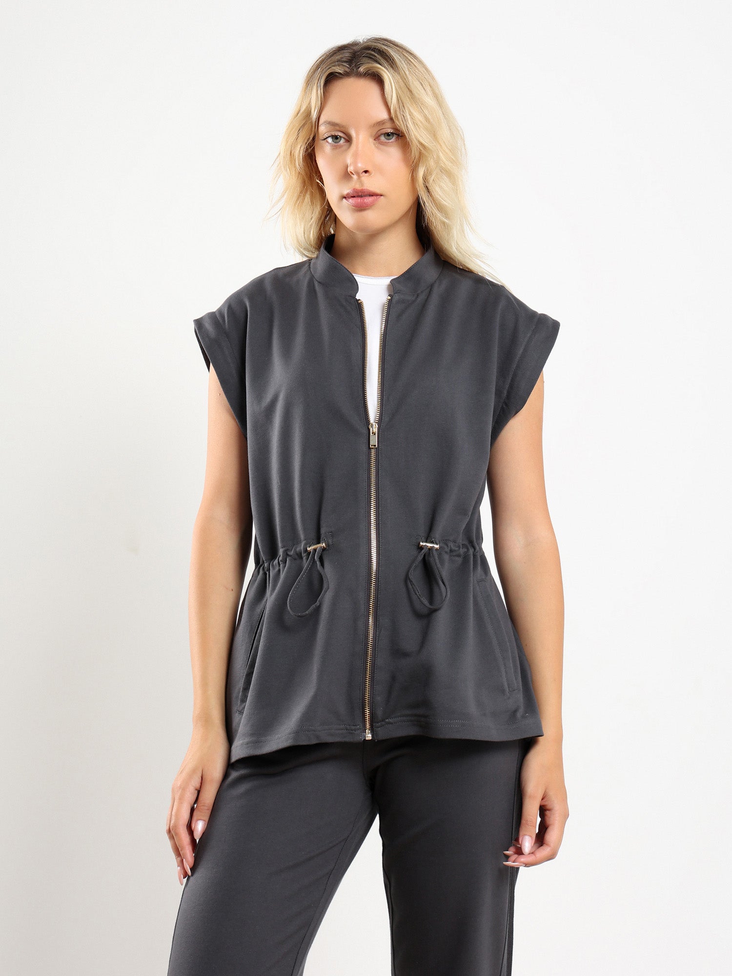 Drawstring Waist Jacket