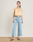 Wide Leg Cropped Jean