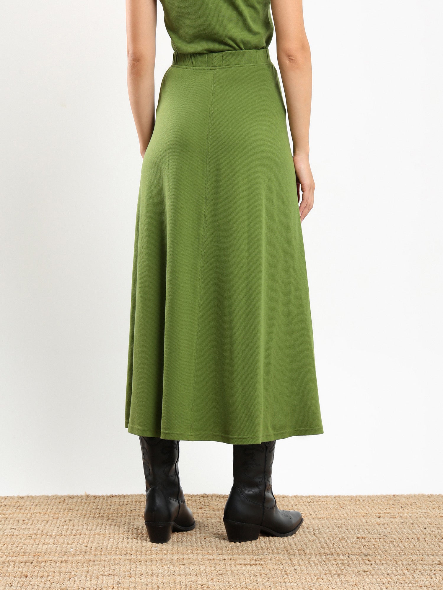 A Line Drape Skirt