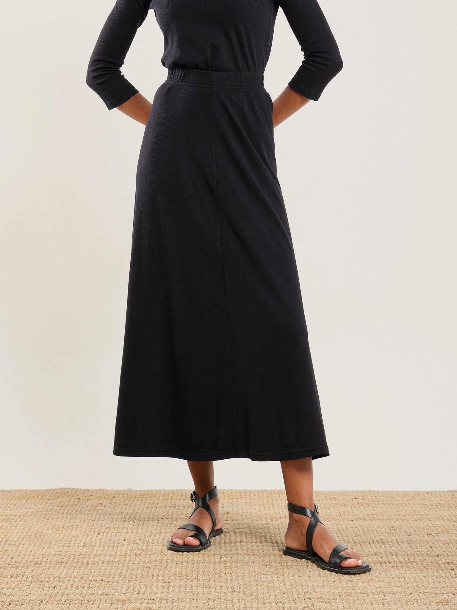 A Line Drape Skirt