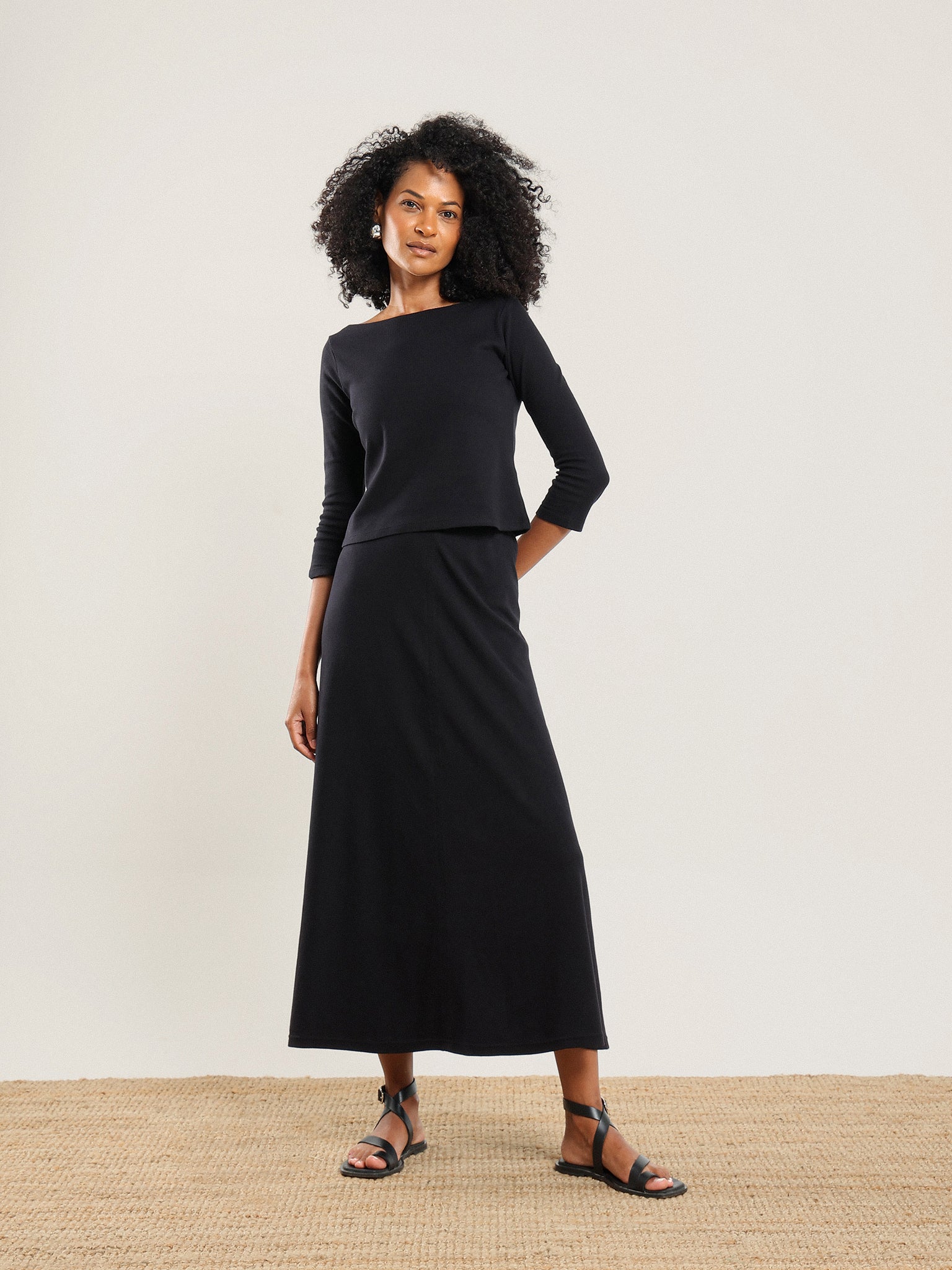 A Line Drape Skirt