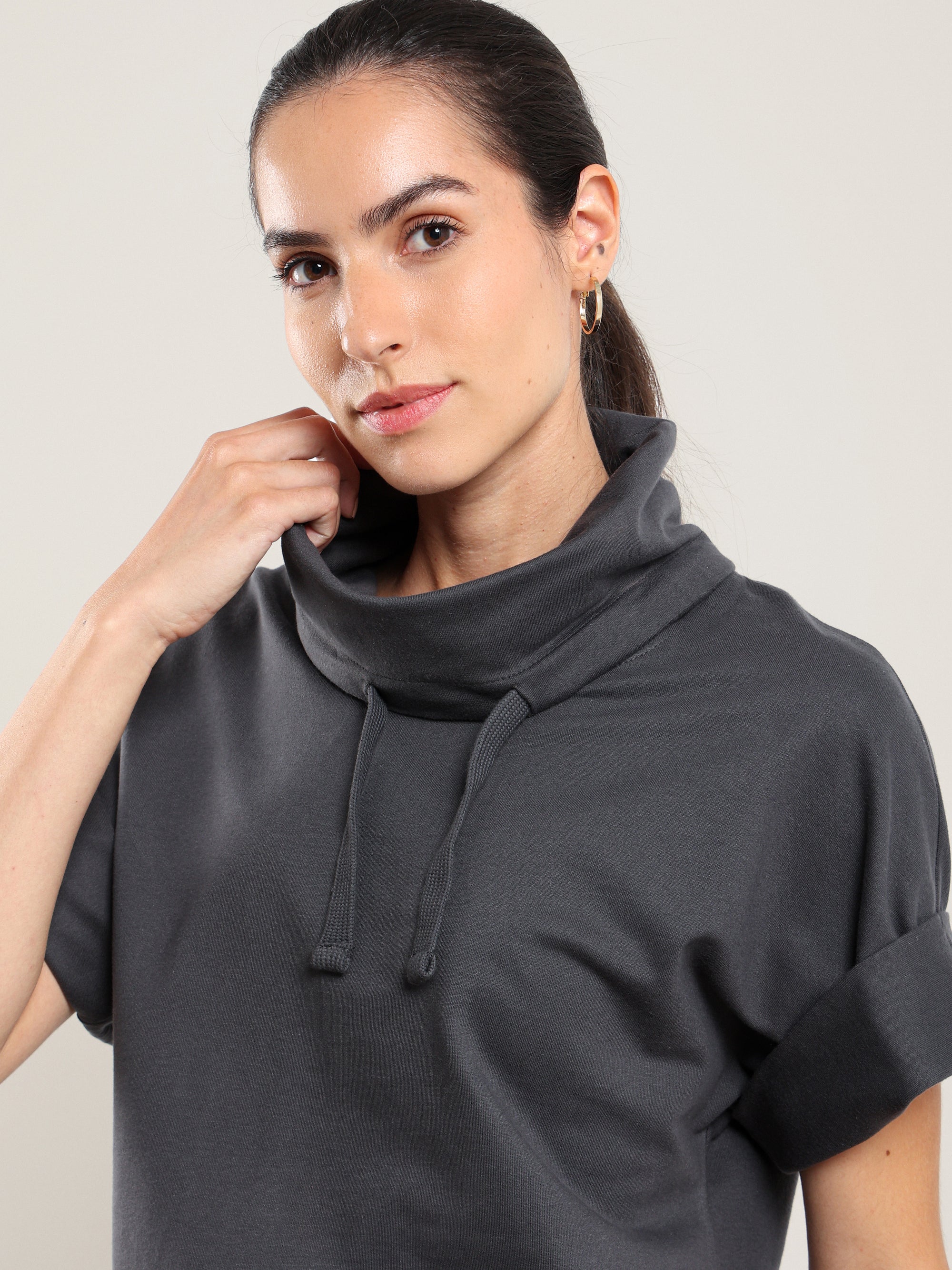 Cowl Neck Sweat Shirt