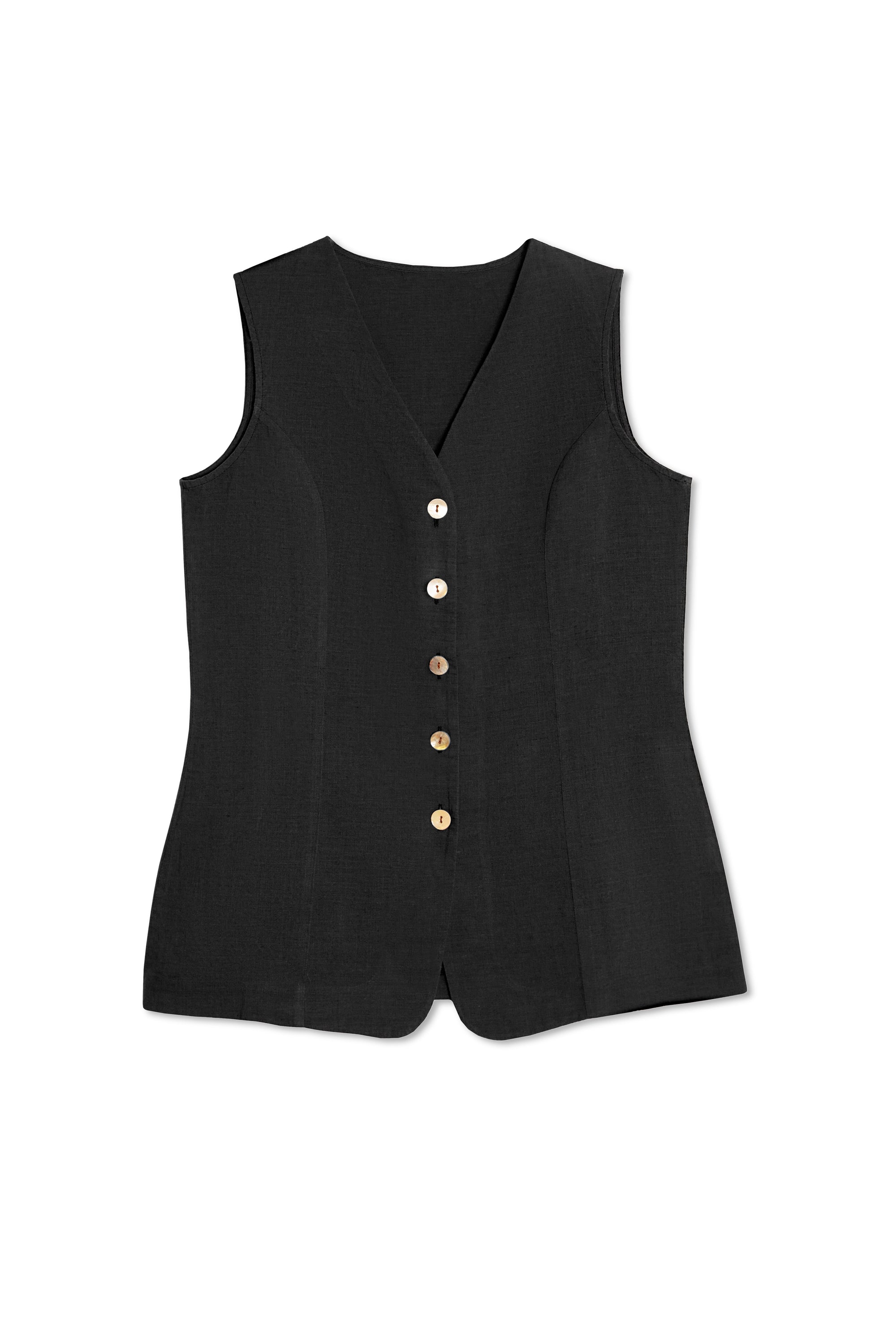 Long Back-Tie Vest