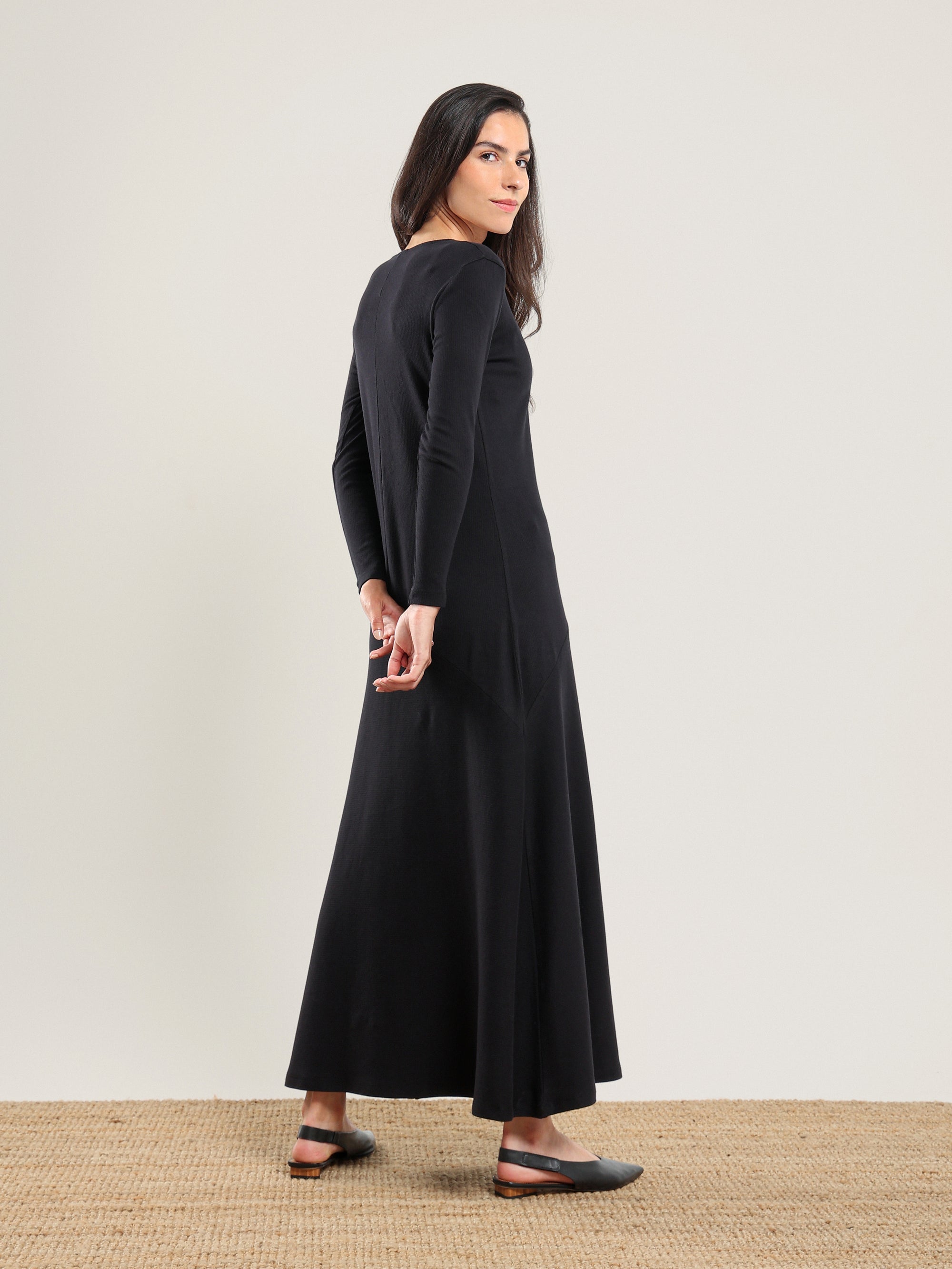 Long Sleeve Asymmetrical Dress