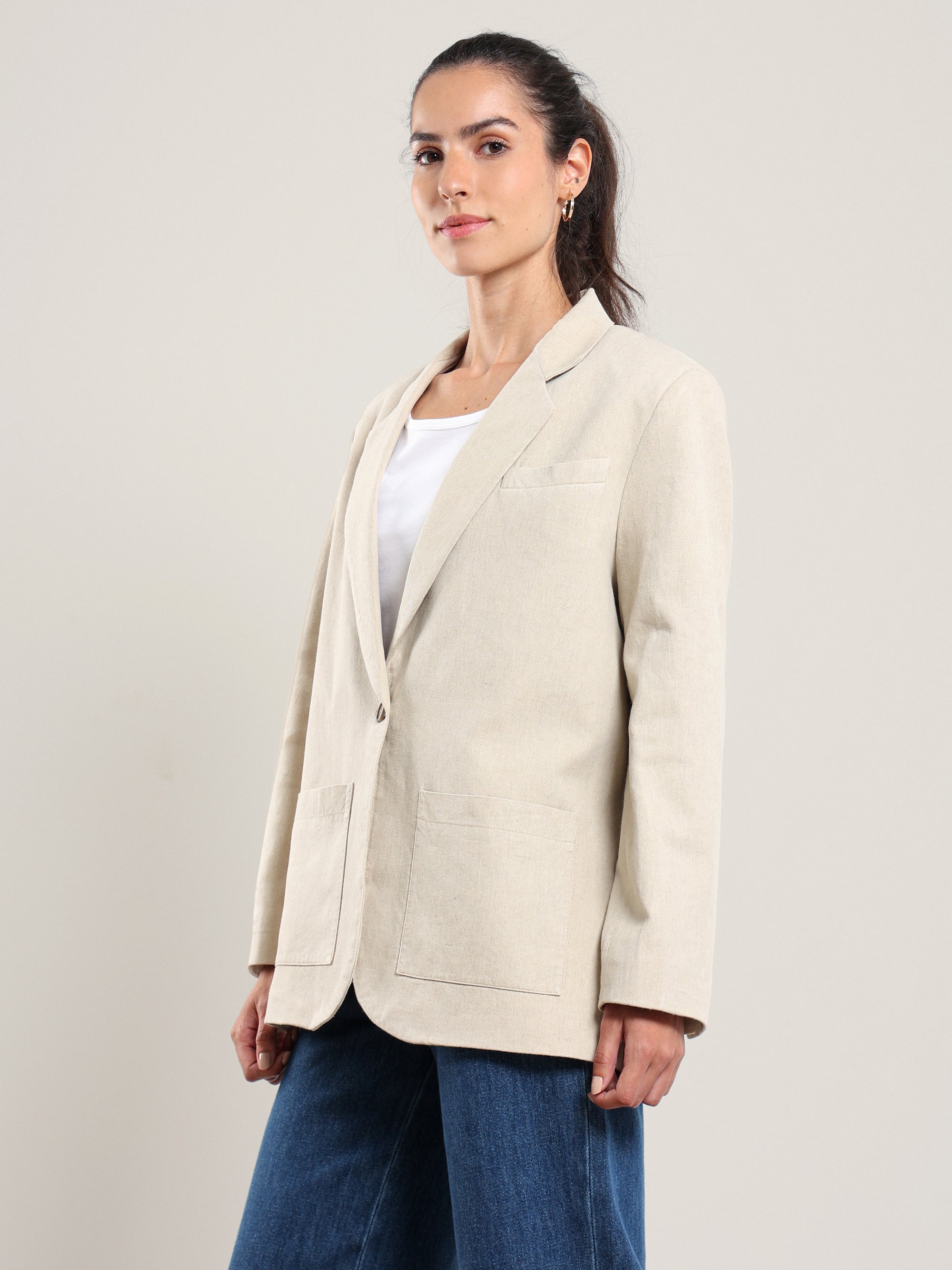 Single Button Blazer