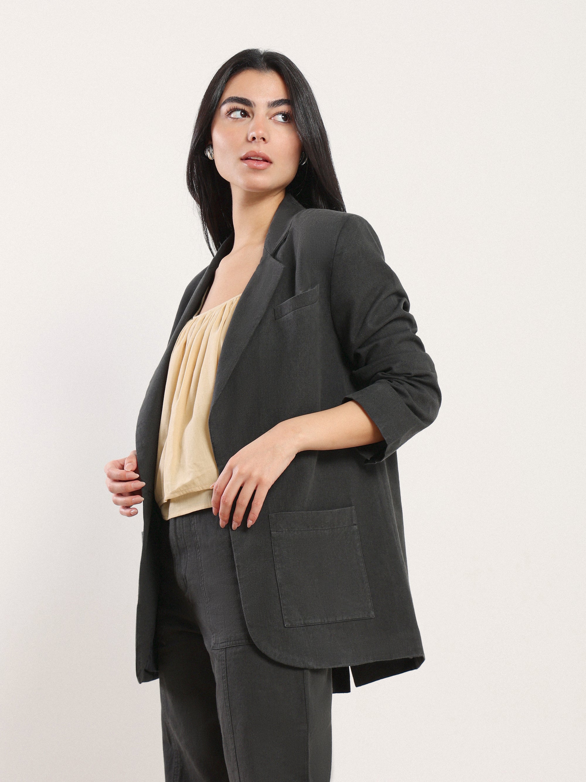 Single Button Blazer