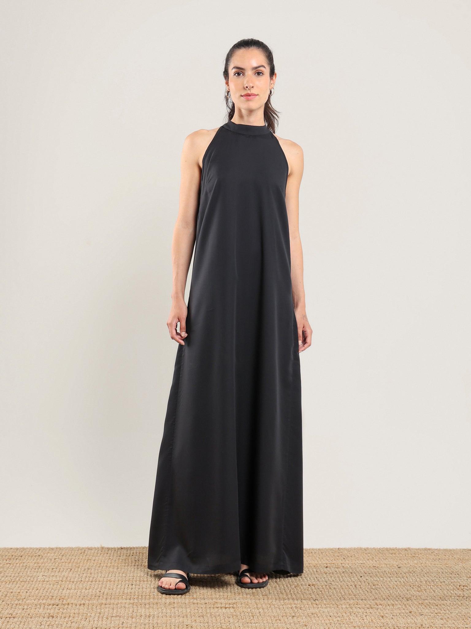 Tencel Halter Dress