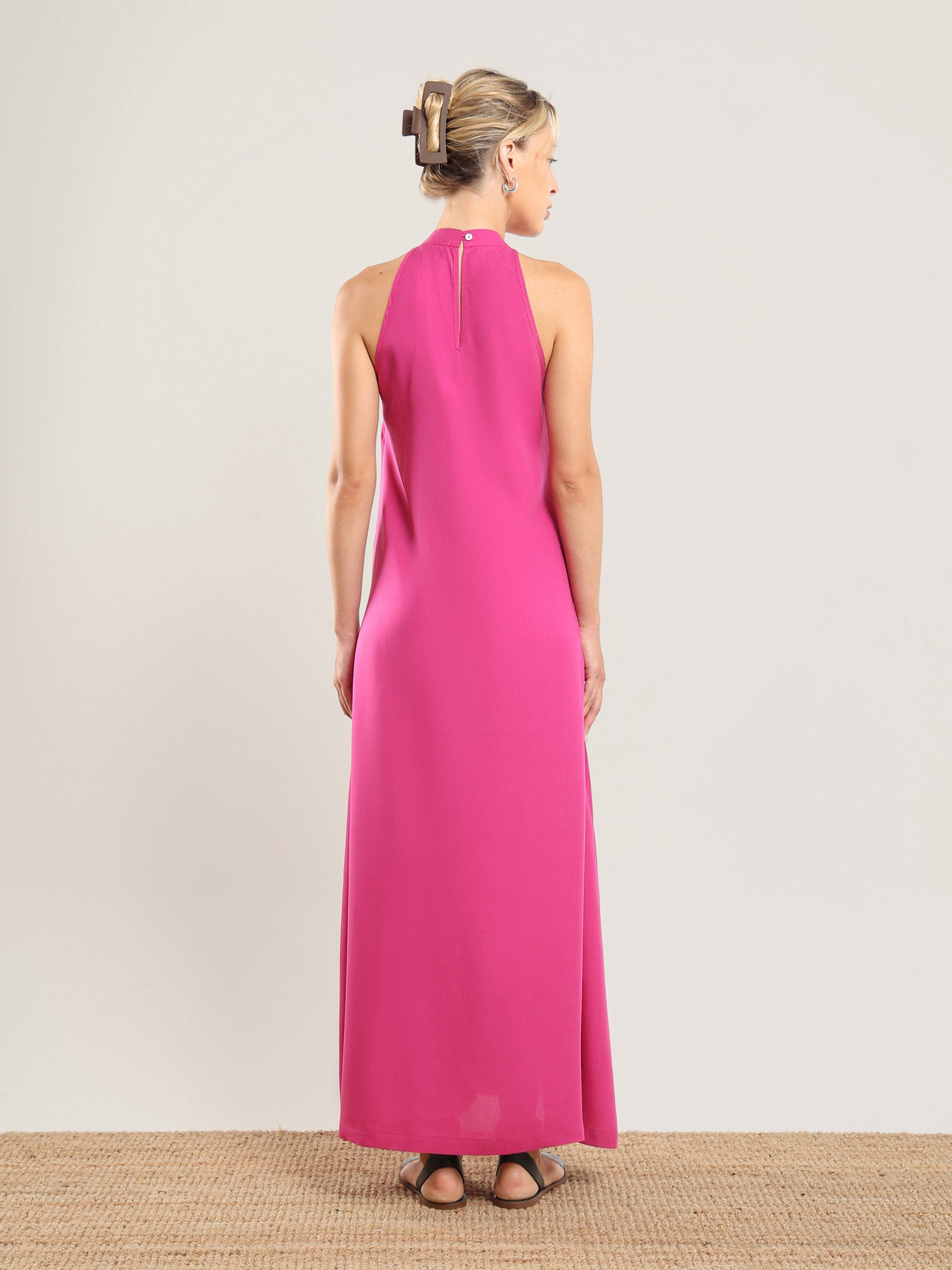 Tencel Halter Dress