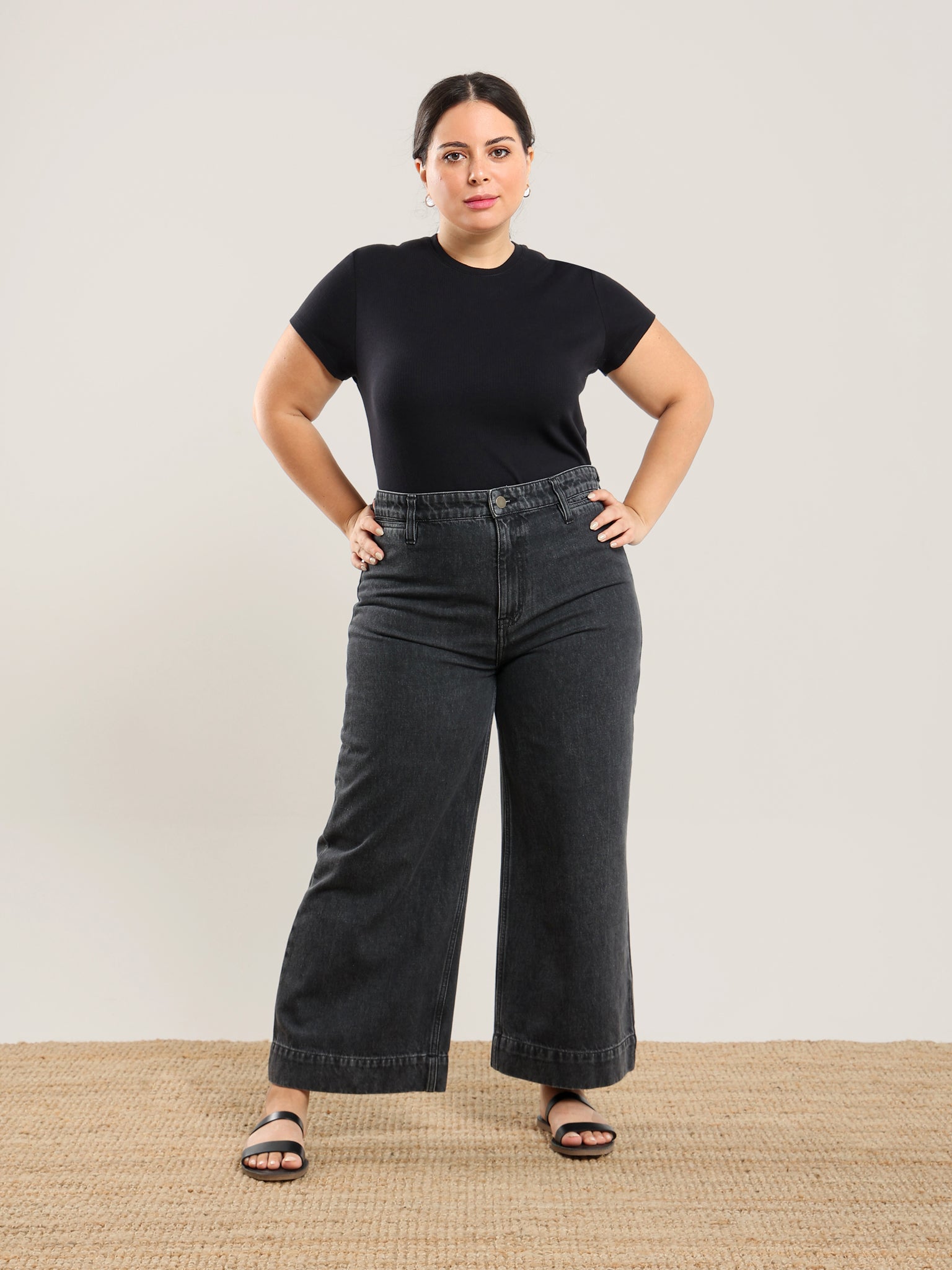 Wide Leg Cropped Jean